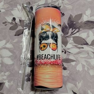 #Beachlife 20 oz skinny tumbler